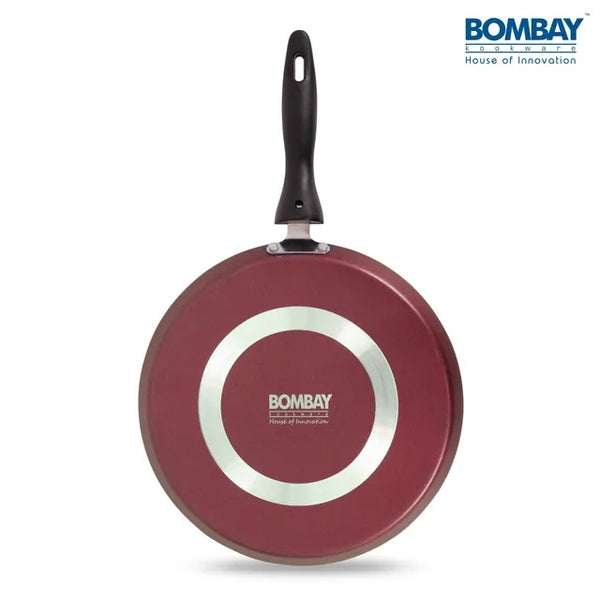 Aluminium Non-Stick Dosa Tawa | 24 cm | Maroon Marble Finish