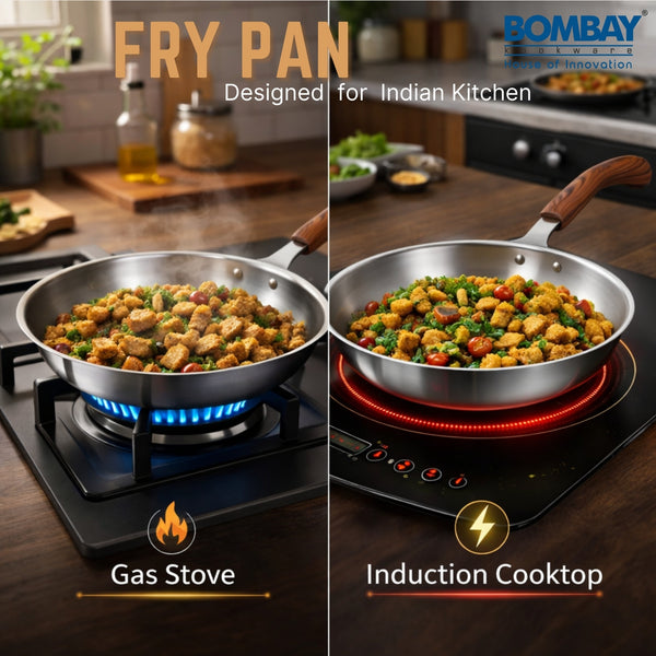 Triply frying pan 24cm, Induction Base