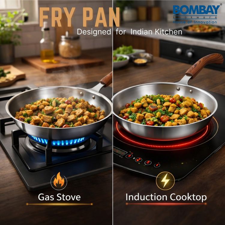 Triply frying pan 24cm, Induction Base