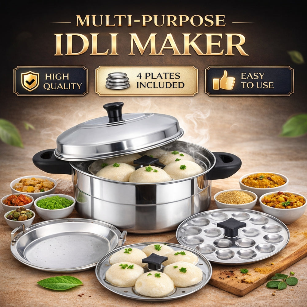 Idly Steamer,4 Plates, Induction Compatible