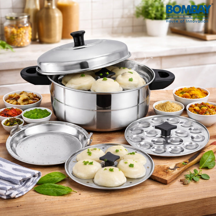 Idly Steamer,4 Plates, Induction Compatible