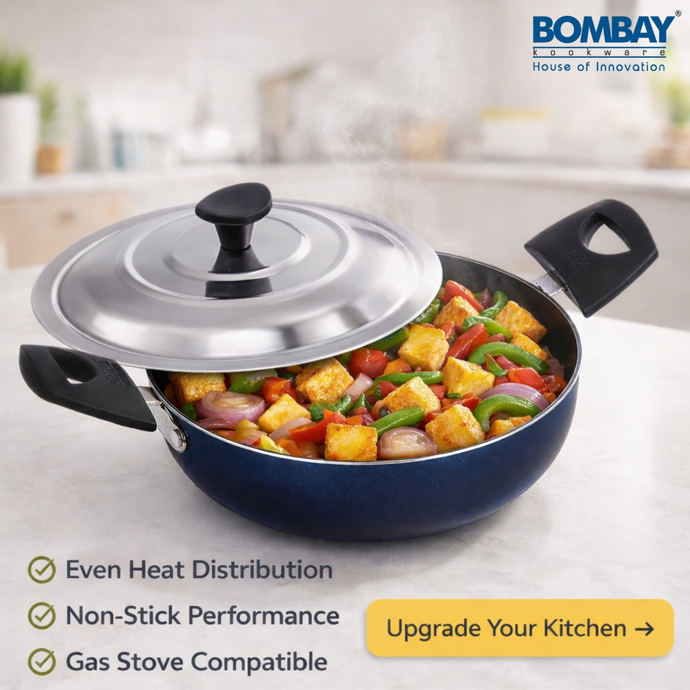 Non-Stick Kadai | 20 cm | 1.6 L | Non-Induction Base