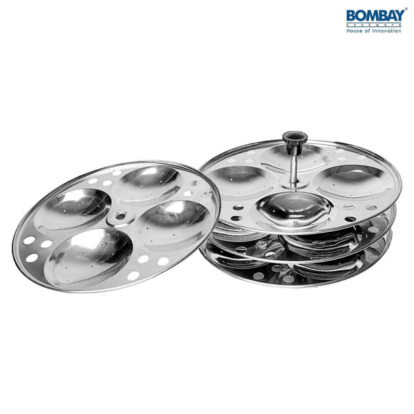 Stainless Steel Idli 4 Plate Set
