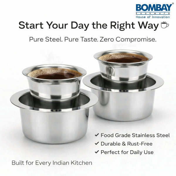 Stainless Steel Dabara set of 2