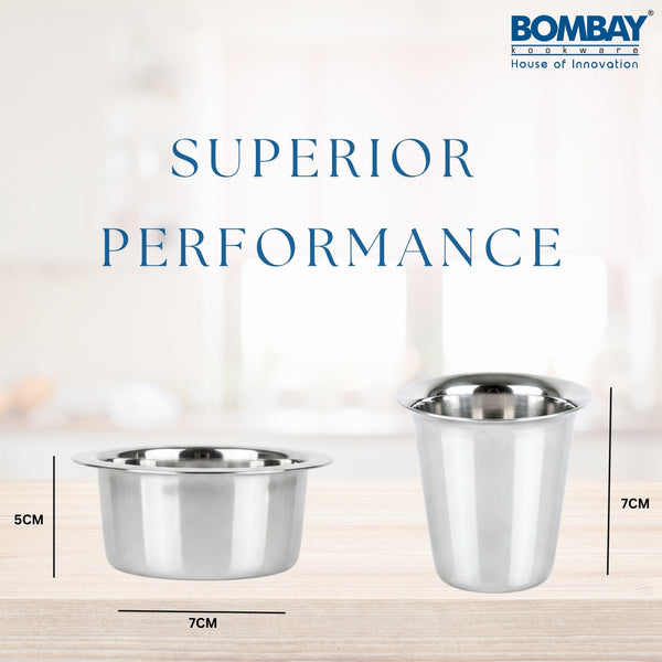 Stainless Steel Dabara set of 4