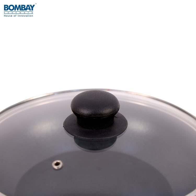 Non-Stick Kadai | 24 cm | Glass Lid | Non-Induction Base