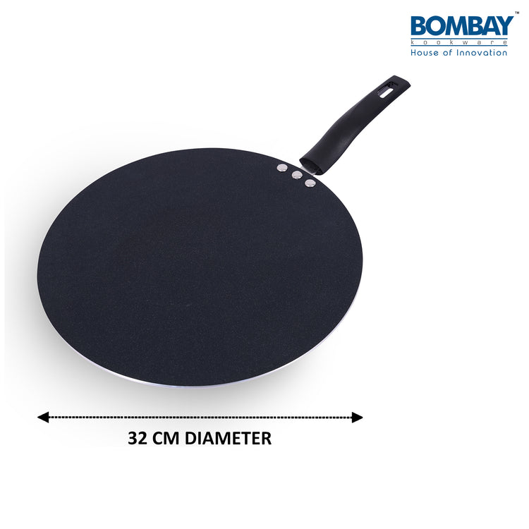 Non-Stick Flat Tawa | 32 cm | Non-Induction Base