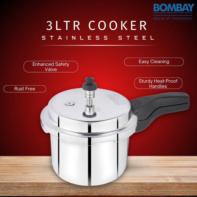 Stainless steel Pressure Cooker 3 Ltr