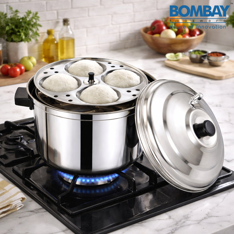 Stainless Steel Idli Cooker 6 Plate
