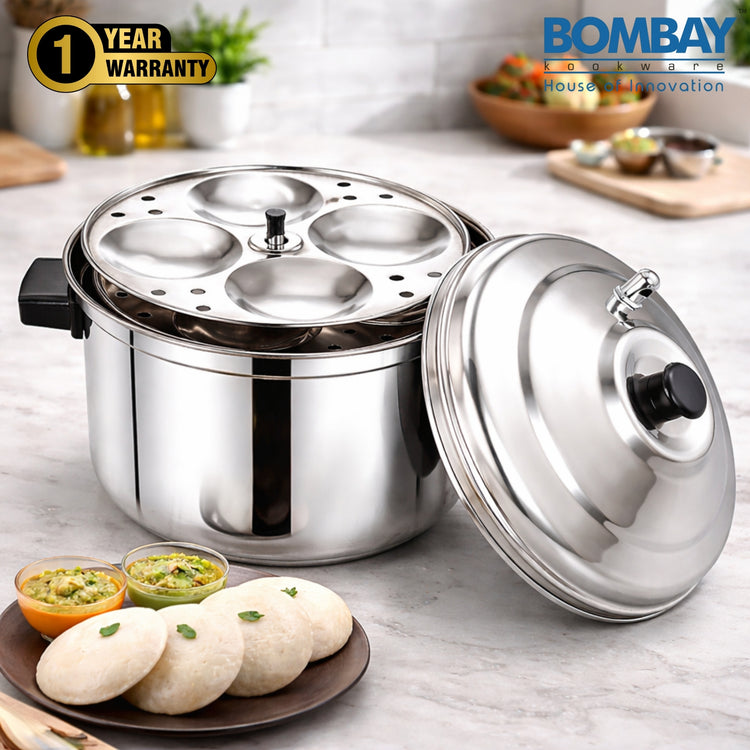 Stainless Steel Idli Cooker 6 Plate