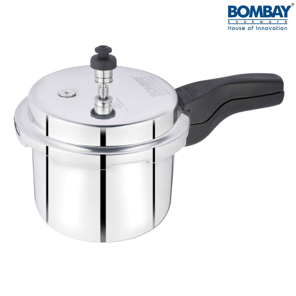 Induction Base Aluminium Pressure Cooker with Outer Lid | 3 L Capacity | Silver 1.0 PIECE