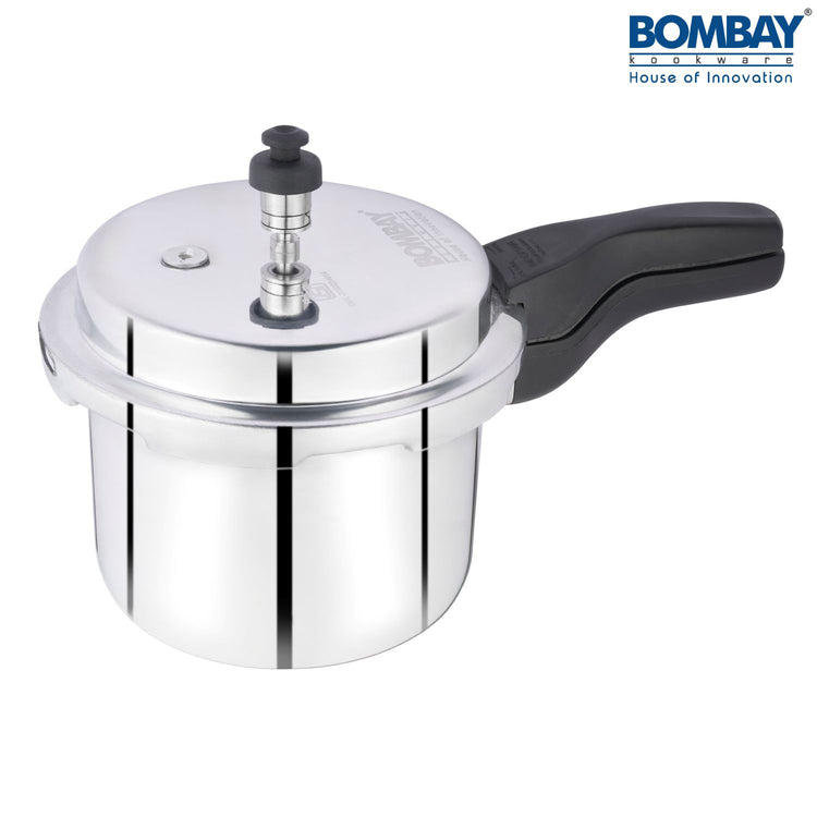 Induction Base Aluminium Pressure Cooker with Outer Lid | 3 L Capacity | Silver 1.0 PIECE