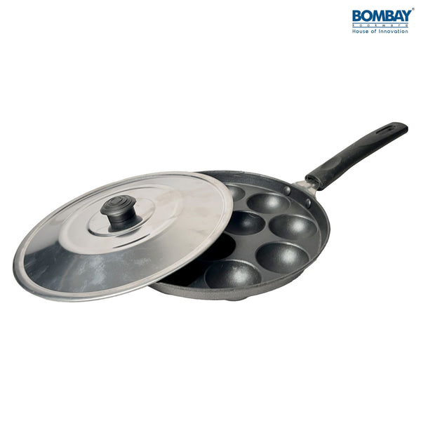 Non-Stick Appam Maker | 12 Cavity | Stainless Steel Lid