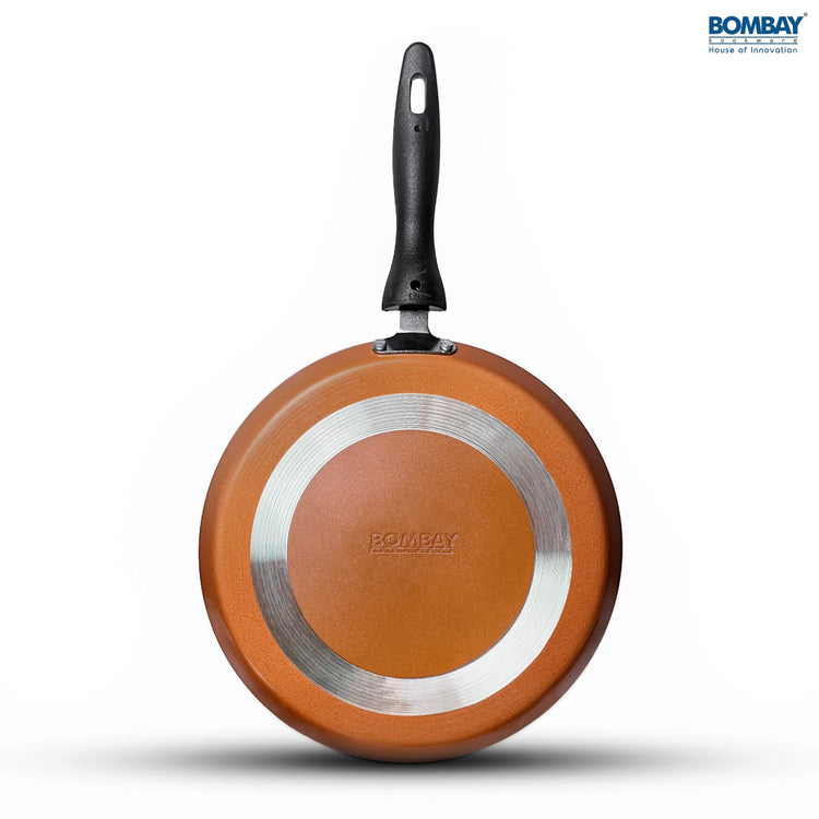 Non-Stick 3 Pcs Gift Set | Dosa Tawa 25 cm | Kadai 1.8 l | Glass Lid